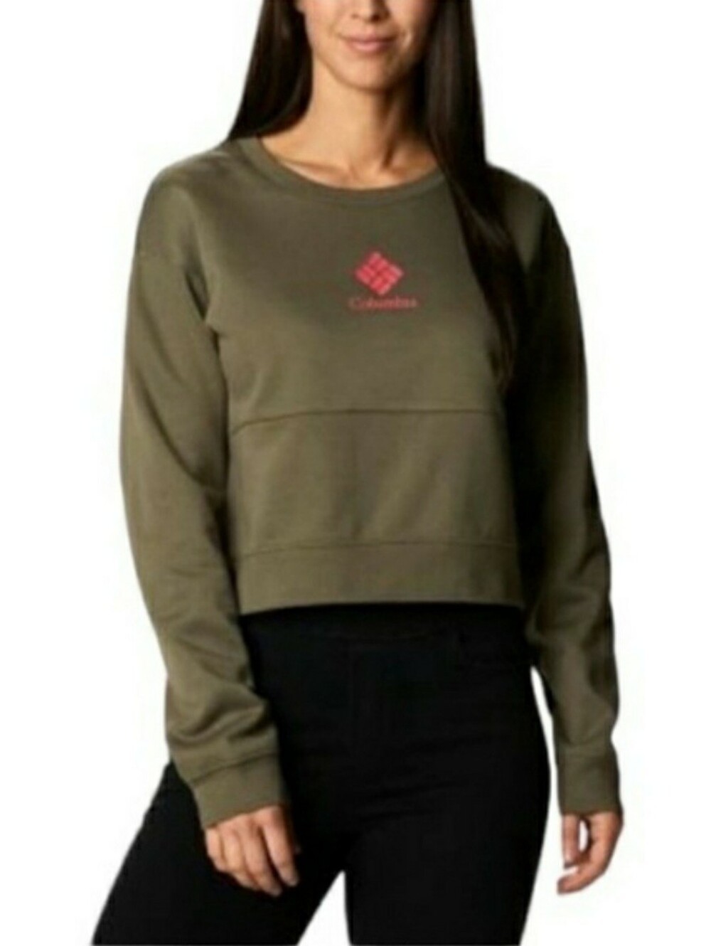 Columbia Trek Colorblock Crew Sweatshirt | Size M | Cropped & Comfy
